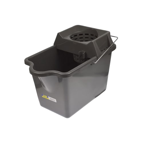 15 Quart Bucket with Wringer, Gray